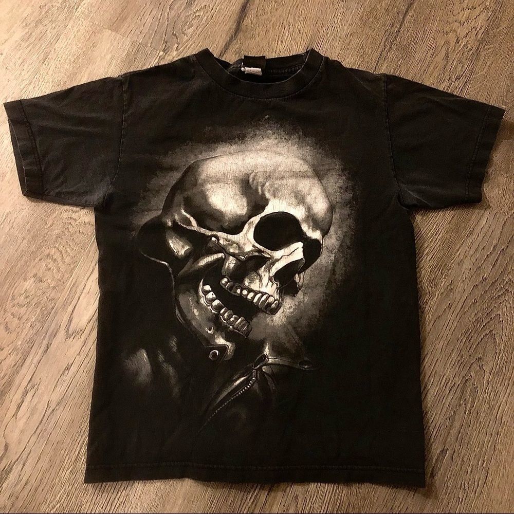 MAD ENGINE 𝅺Vintage Marvel Ghost Rider Black Single Stitch T-shirt Men’s Small